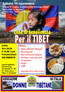 cena di beneficenza-milano-associazione donne tibetane-aref international onlus-marilia bellaterra