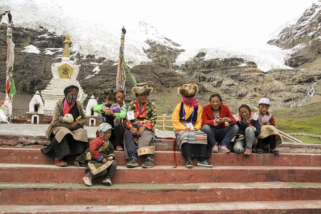 famiglia tibetana