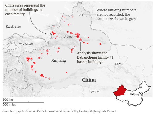 campi di internamento nello xinjiang